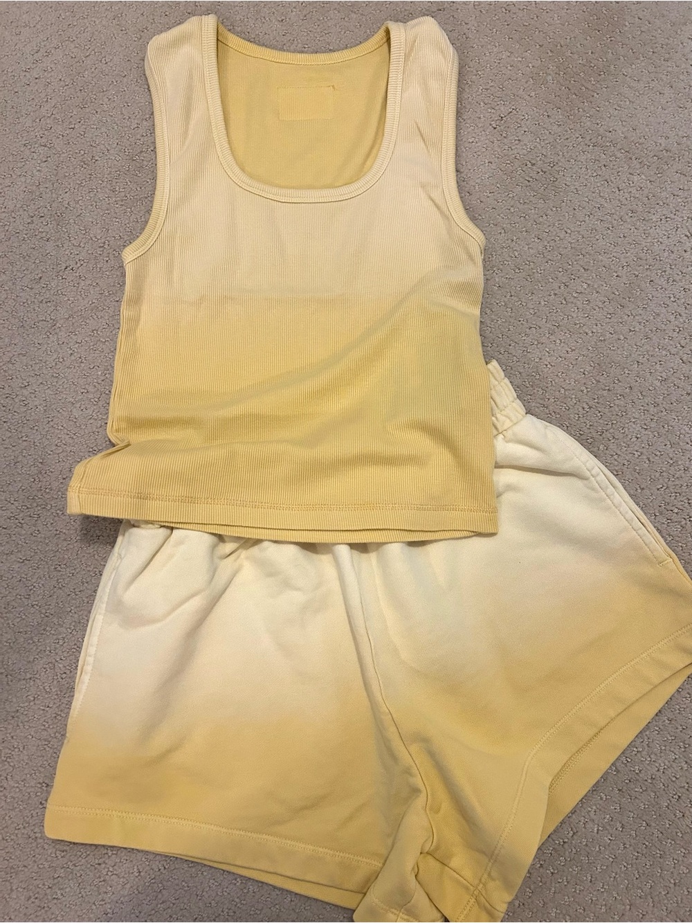 NWT Daily Drills Sunny Sunsoaked Square neck tank and Supershorts XS/S